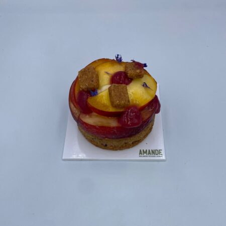 Tartelette Nectarine, Verveine et Pêche de vigne